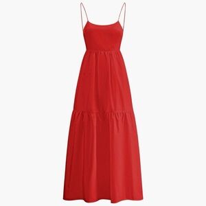 NWT Commense Red Open Back Maxi Dress - Size Large